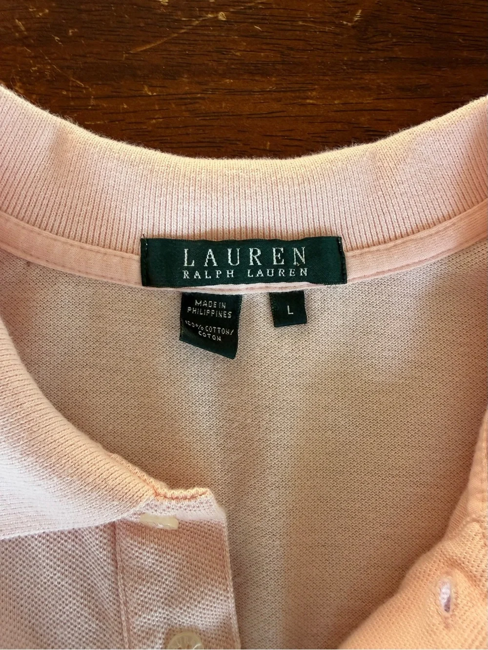 Ralph Lauren Light Pink Polo Shirt - Short Sleeve Cotton